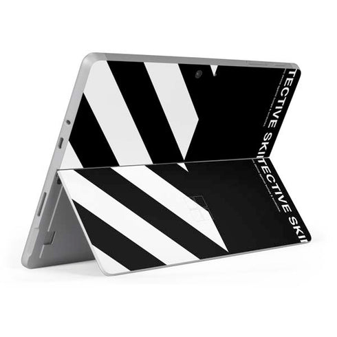 Black and White Stripes Surface Go Skin