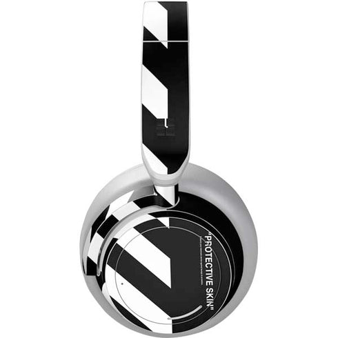 Black and White Stripes Surface Headphones Skin