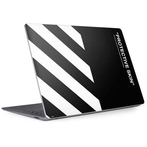 Black and White Stripes Surface Laptop 3 13.5in Skin