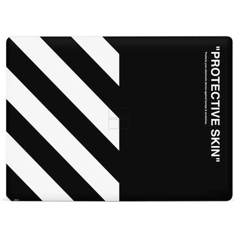 Black and White Stripes Surface Laptop 3 13.5in Skin