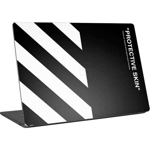 Black and White Stripes Surface Laptop 4 15in Skin