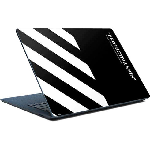 Black and White Stripes Surface Laptop Skin