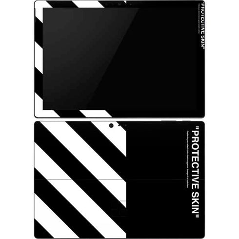 Black and White Stripes Surface Pro 6 Skin