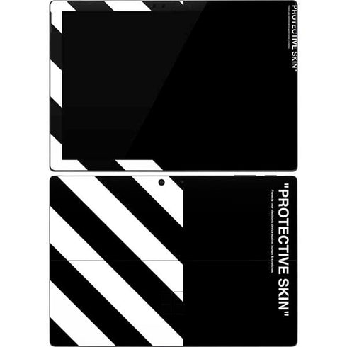 Black and White Stripes Surface Pro 7 Skin