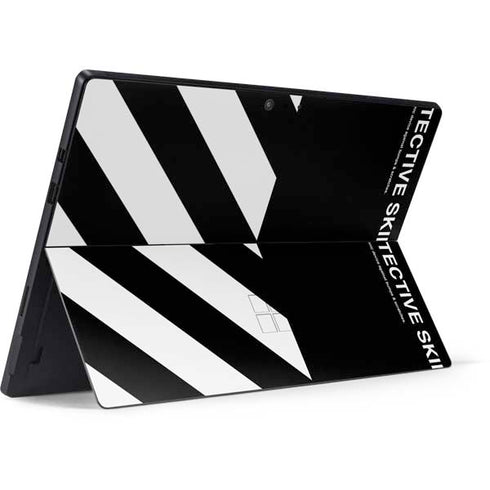 Black and White Stripes Surface Pro 7 Skin