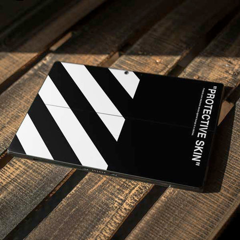 Black and White Stripes Surface Pro 7 Skin