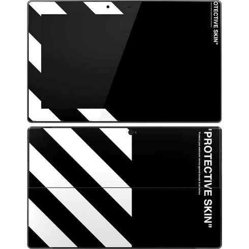 Black and White Stripes Surface Pro Tablet Skin