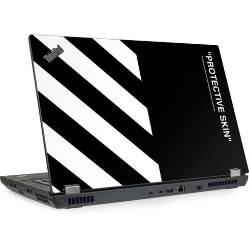 Black and White Stripes Lenovo ThinkPad Skin