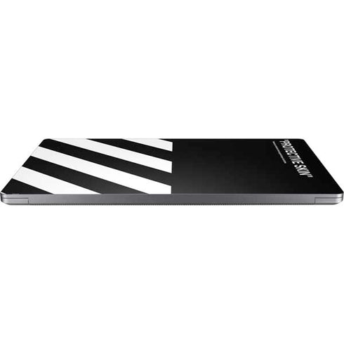 Black and White Stripes Universal Laptop 12in (9.8 x 6.8in) Skin