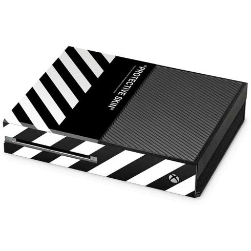 Black and White Stripes Xbox One Console Skin