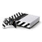 Black and White Stripes Xbox One S All-Digital Edition Bundle Skin