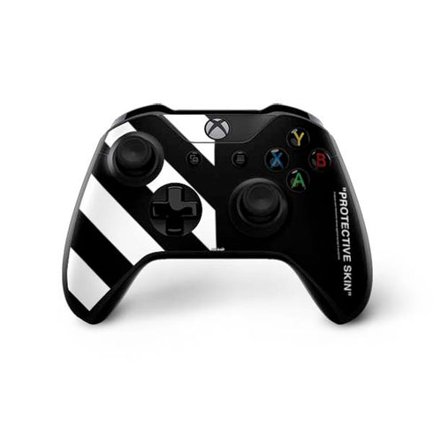 Black and White Stripes Xbox One X Controller Skin