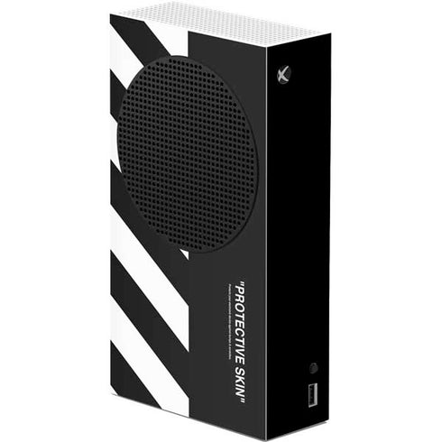 Black and White Stripes Xbox Series S Console Skin