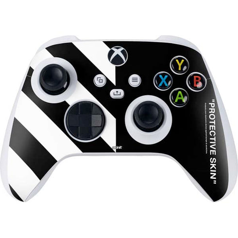 Black and White Stripes Xbox Series S Controller Skin