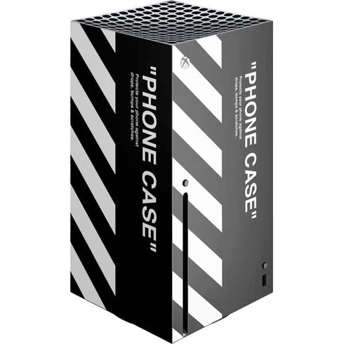 Black and White Stripes Xbox Series X Console Skin