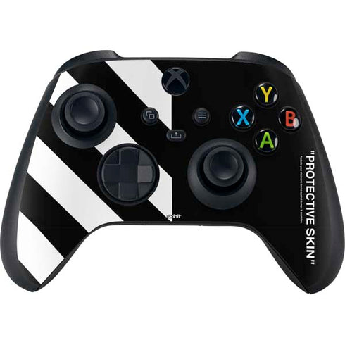 Black and White Stripes Xbox Series X Controller Skin