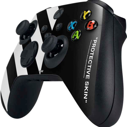 Black and White Stripes Xbox Series X Controller Skin