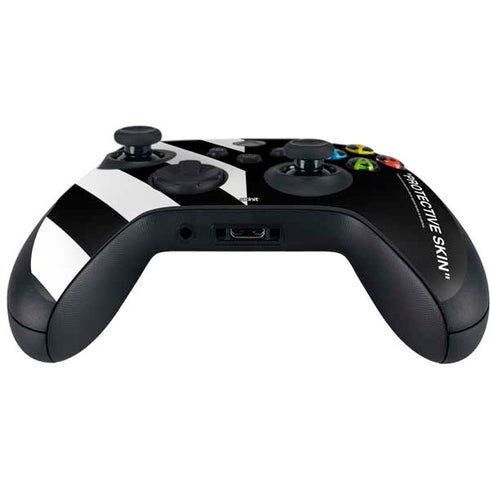 Black and White Stripes Xbox Series X Controller Skin