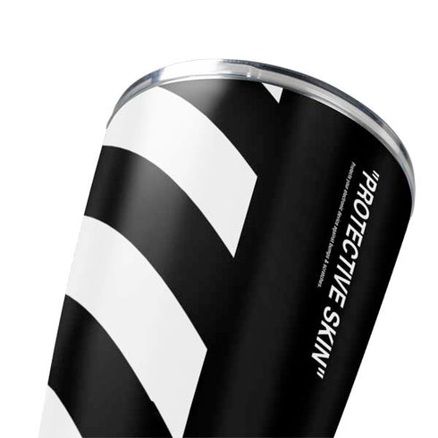 Black and White Stripes Yeti 20oz Tumbler Skin