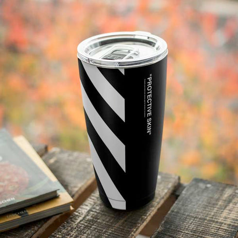 Black and White Stripes Yeti 20oz Tumbler Skin