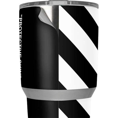 Black and White Stripes Yeti 30oz Rambler Tumbler Skin