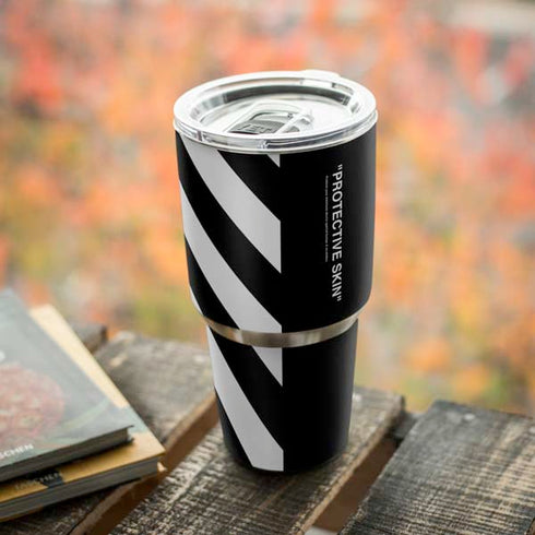 Black and White Stripes Yeti 30oz Rambler Tumbler Skin