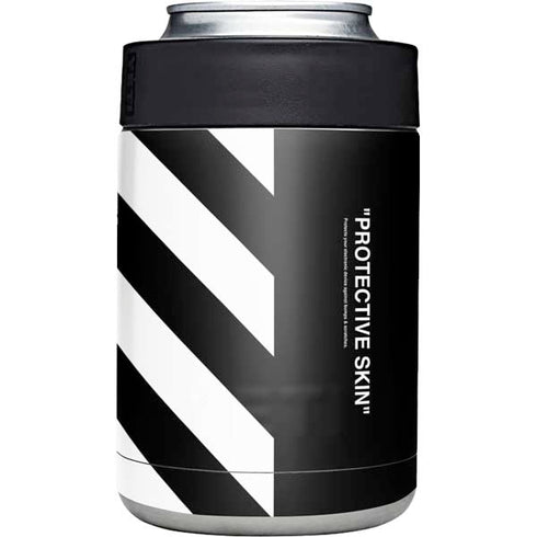 Black and White Stripes Yeti Colster Can Insulator Skin