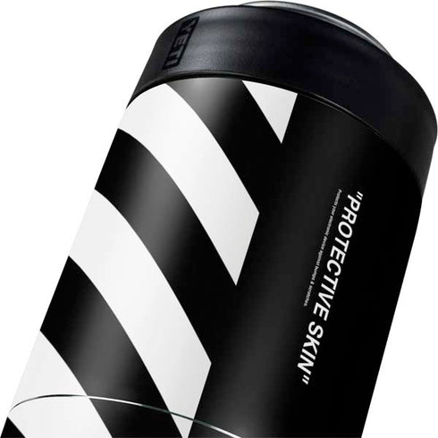 Black and White Stripes Yeti Colster Can Insulator Skin