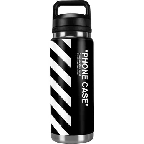 Black and White Stripes YETI Rambler 26oz Bottle Skin
