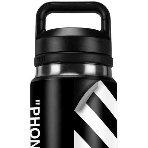 Black and White Stripes YETI Rambler 26oz Bottle Skin