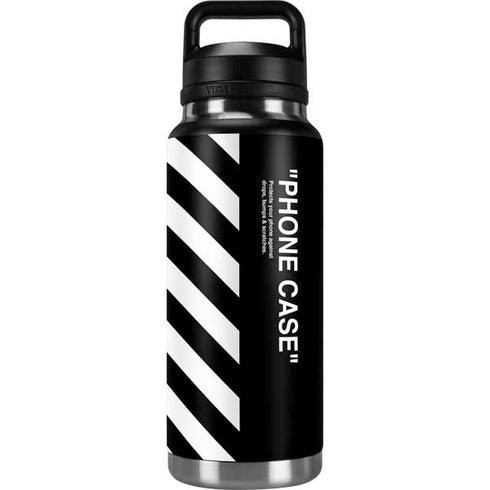 Black and White Stripes YETI Rambler 36oz Bottle Skin