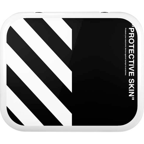 Black and White Stripes YETI Roadie 24 Hard Cooler Skin