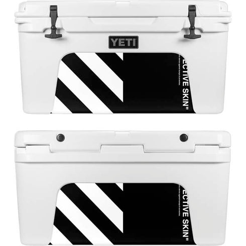 Black and White Stripes YETI Tundra 75 Hard Cooler Skin