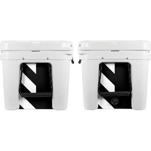 Black and White Stripes YETI Tundra 75 Hard Cooler Skin