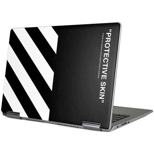 Black and White Stripes Yoga 710 14in Skin