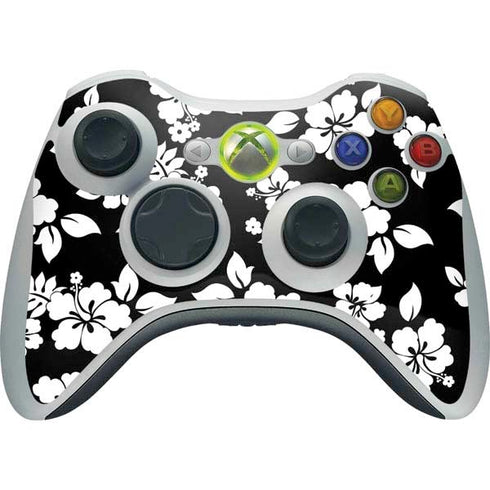 Black and White Xbox 360 Wireless Controller Skin