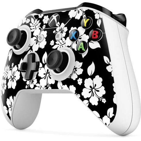 Black and White Xbox One S Controller Skin