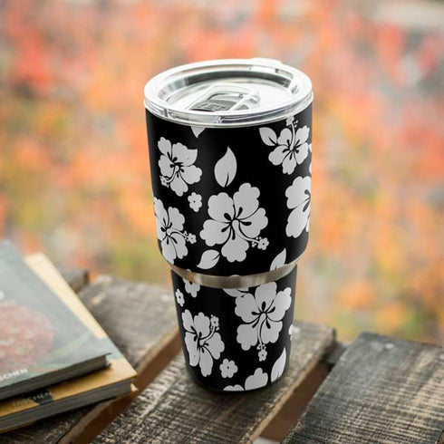Black and White Yeti 30oz Rambler Tumbler Skin
