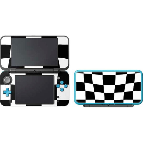 Black and White Zoomed Checkerboard Nintendo 2DS XL (2017) Skin