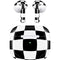Black and White Zoomed Checkerboard Apple AirPods (3rd Gen 2021) Skin