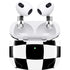 Black and White Zoomed Checkerboard Apple AirPods (3rd Gen 2021) Skin