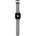 Black and White Zoomed Checkerboard Apple Watch Band 42-44mm