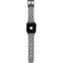 Black and White Zoomed Checkerboard Apple Watch Band 38-40mm