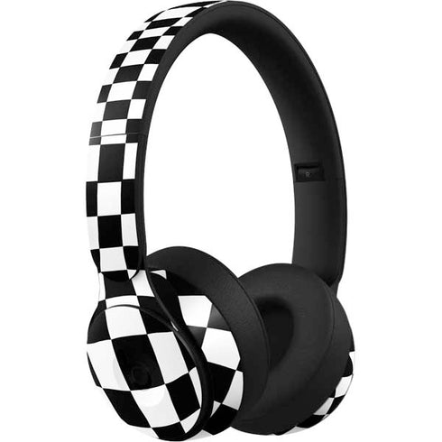 Black and White Zoomed Checkerboard Beats Solo Pro Skin