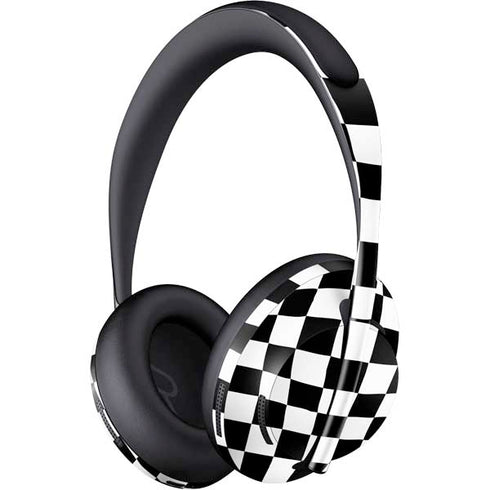 Black and White Zoomed Checkerboard Bose Noise Cancelling Headphones 700 Skin