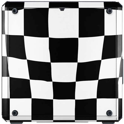 Black and White Zoomed Checkerboard Cooler Master MasterBox Q300L Mini Tower Skin