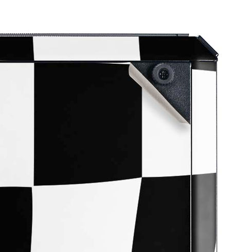 Black and White Zoomed Checkerboard Cooler Master MasterBox Q300L Mini Tower Skin
