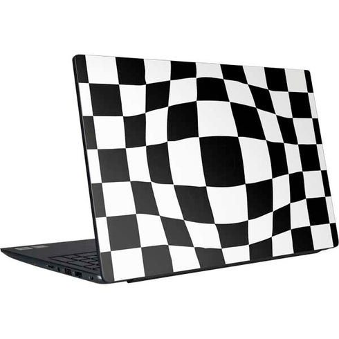 Black and White Zoomed Checkerboard Dell Vostro Skin