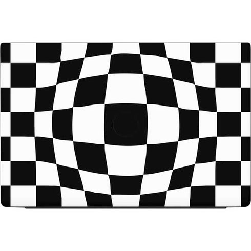 Black and White Zoomed Checkerboard Dell Vostro Skin