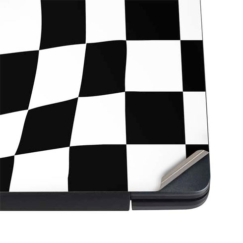 Black and White Zoomed Checkerboard Dell Vostro Skin